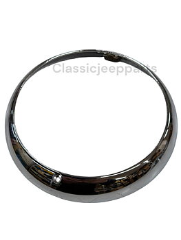 Chrome Headlight Bezel CJ-3B, CJ-5, CJ-6, Truck, STW