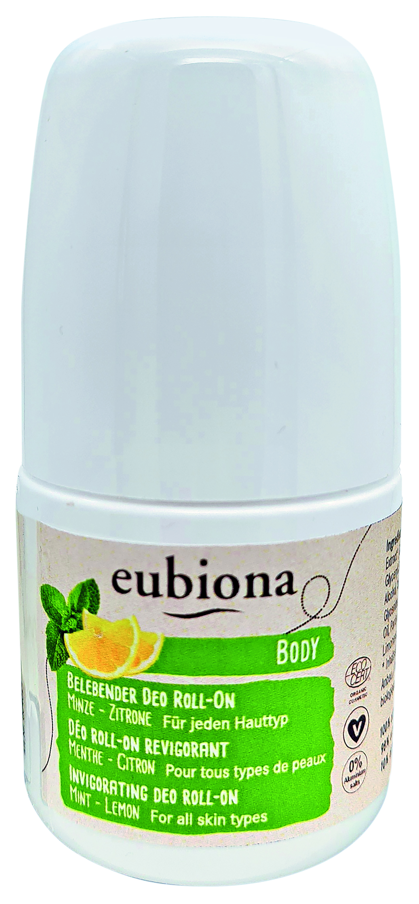 Eubiona Deo Roll-On Invigorating Mint & Lemon 50 ml
