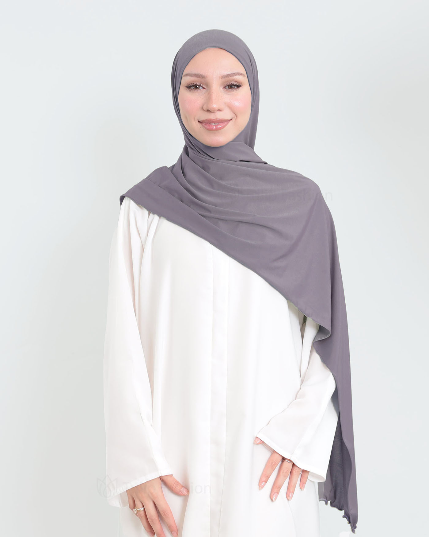Hijab - Lycra - Purple - 2