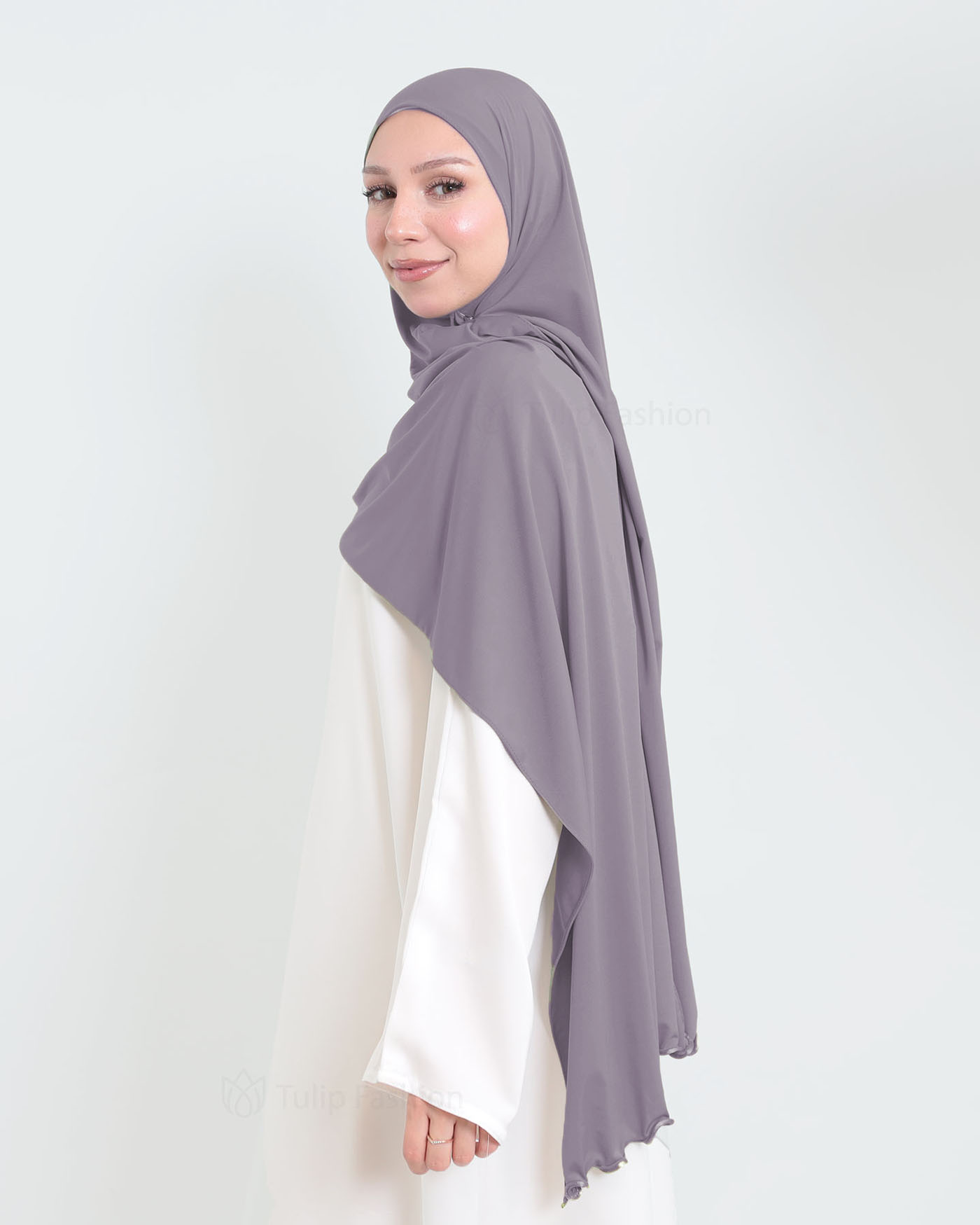 Hijab - Lycra - Purple - 3