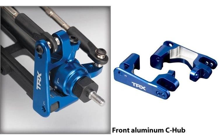 Traxxas Casterblock Alu Blå V+H (2) - 2