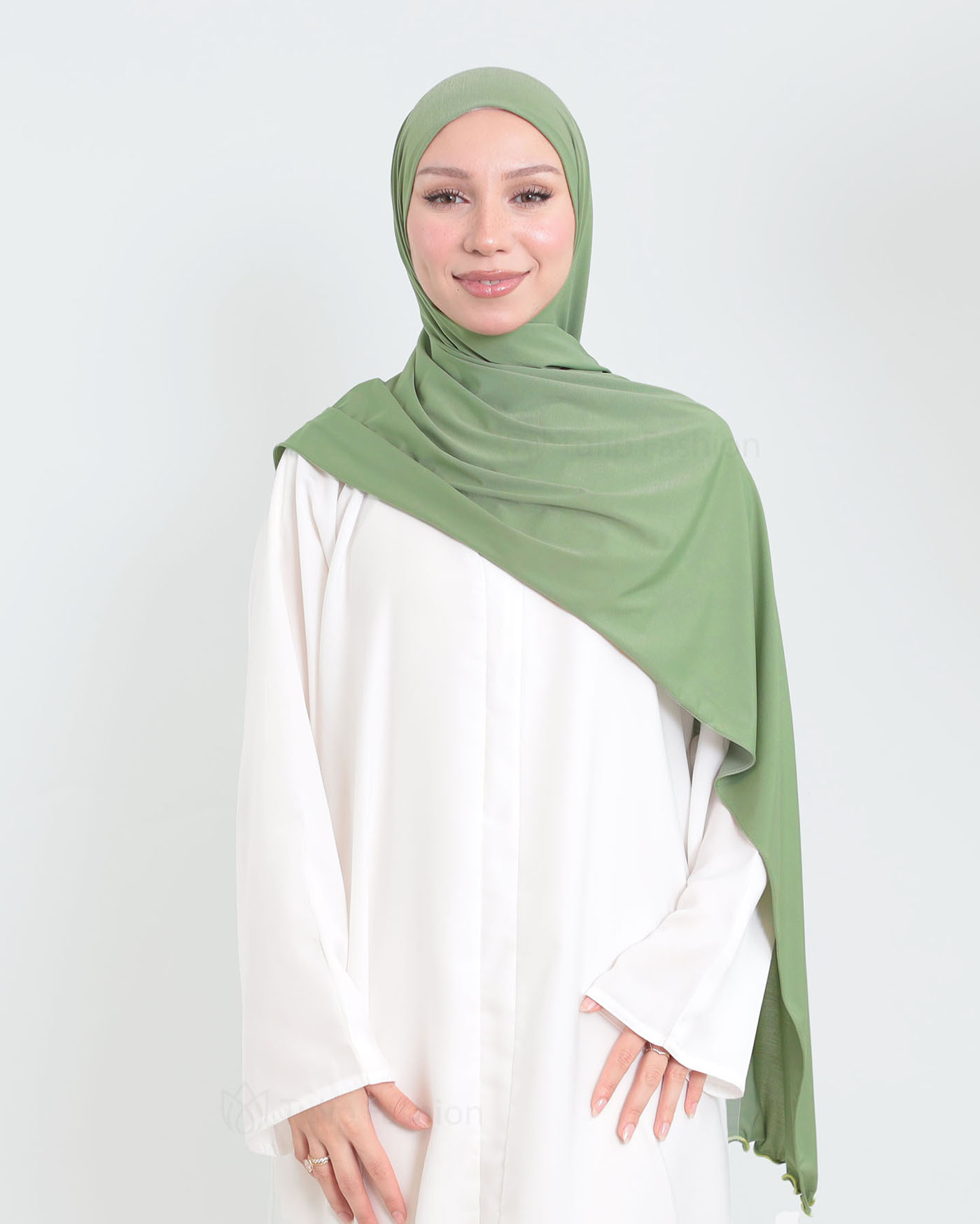 Hijab - Lycra - Mint Green - 2