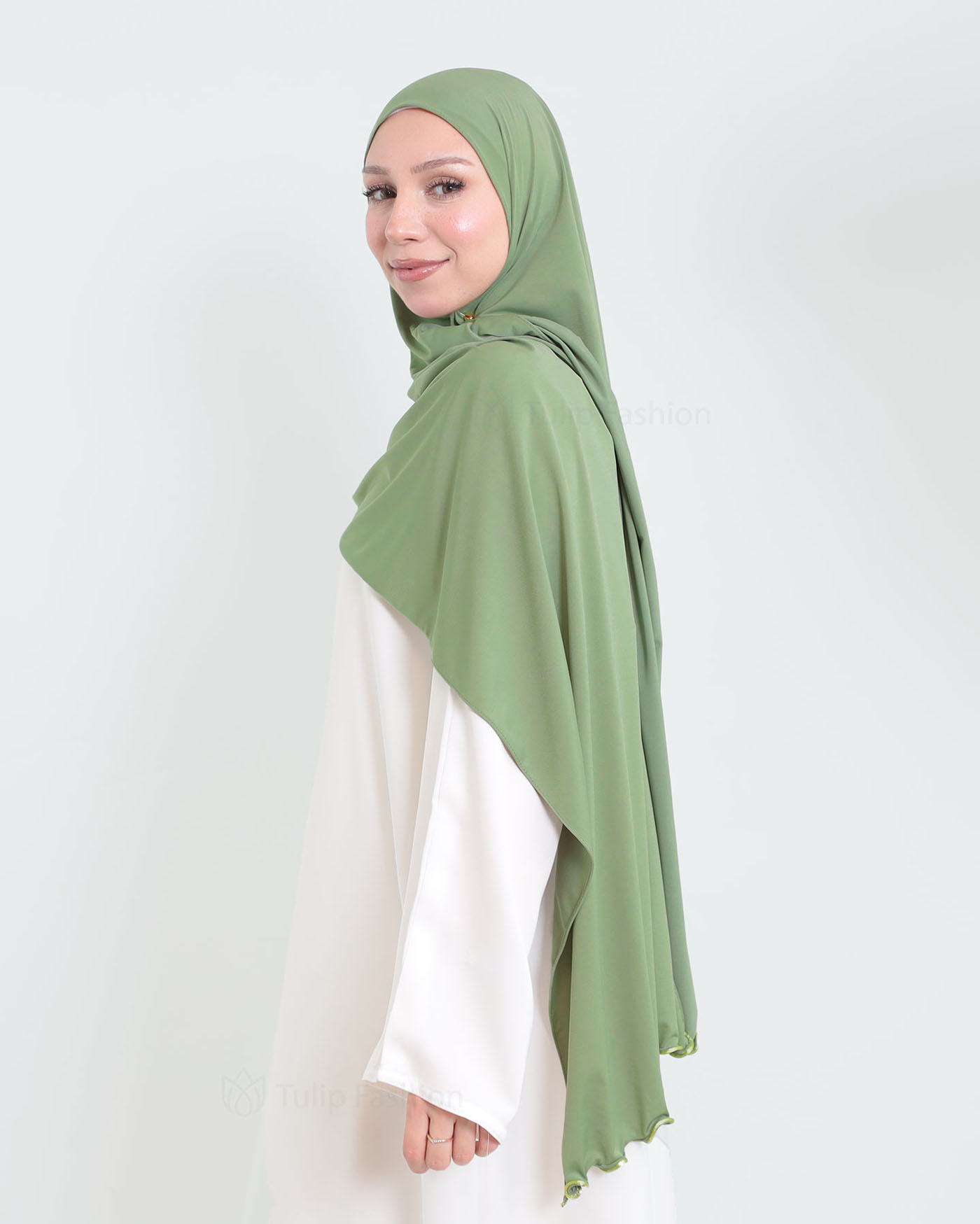 Hijab - Lycra - Mint Green - 3