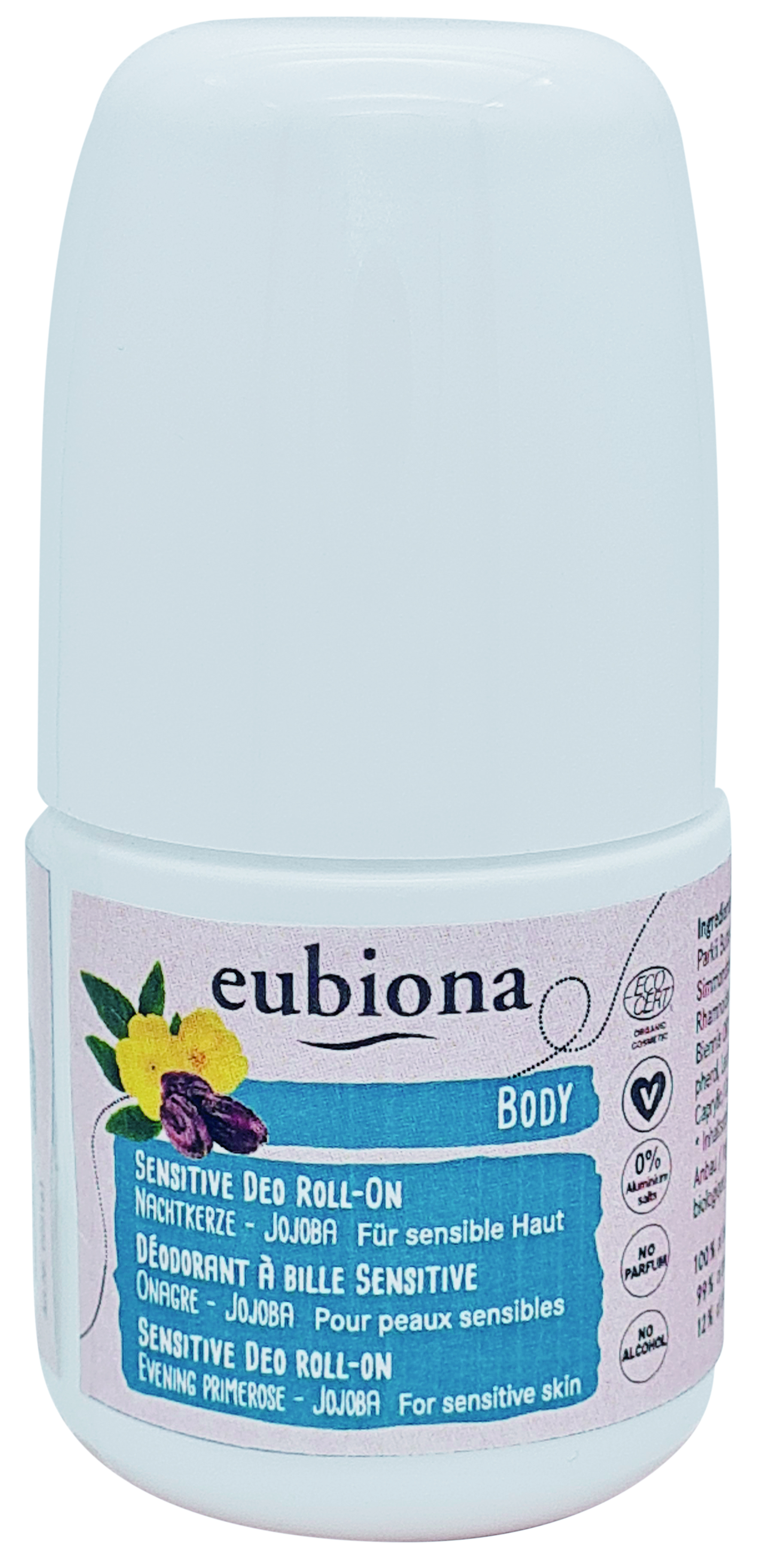 Eubiona Sensitive Deo Roll-On Primerose & Jojoba 50 ml