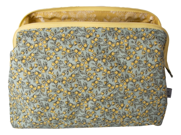 Toiletry Bag  - LEMON Dusty Green - Large