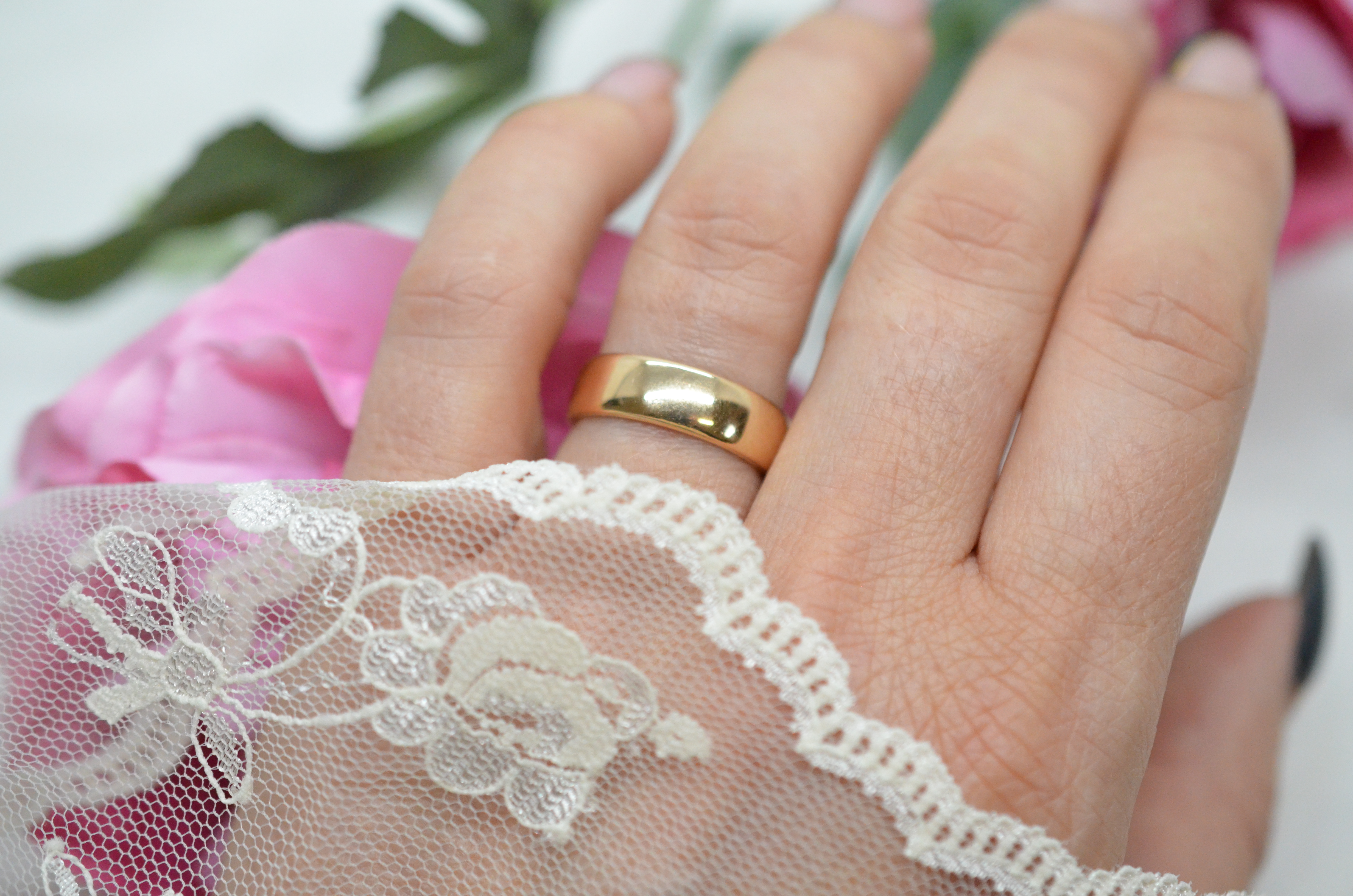 Second hand 18k plain ring - 5