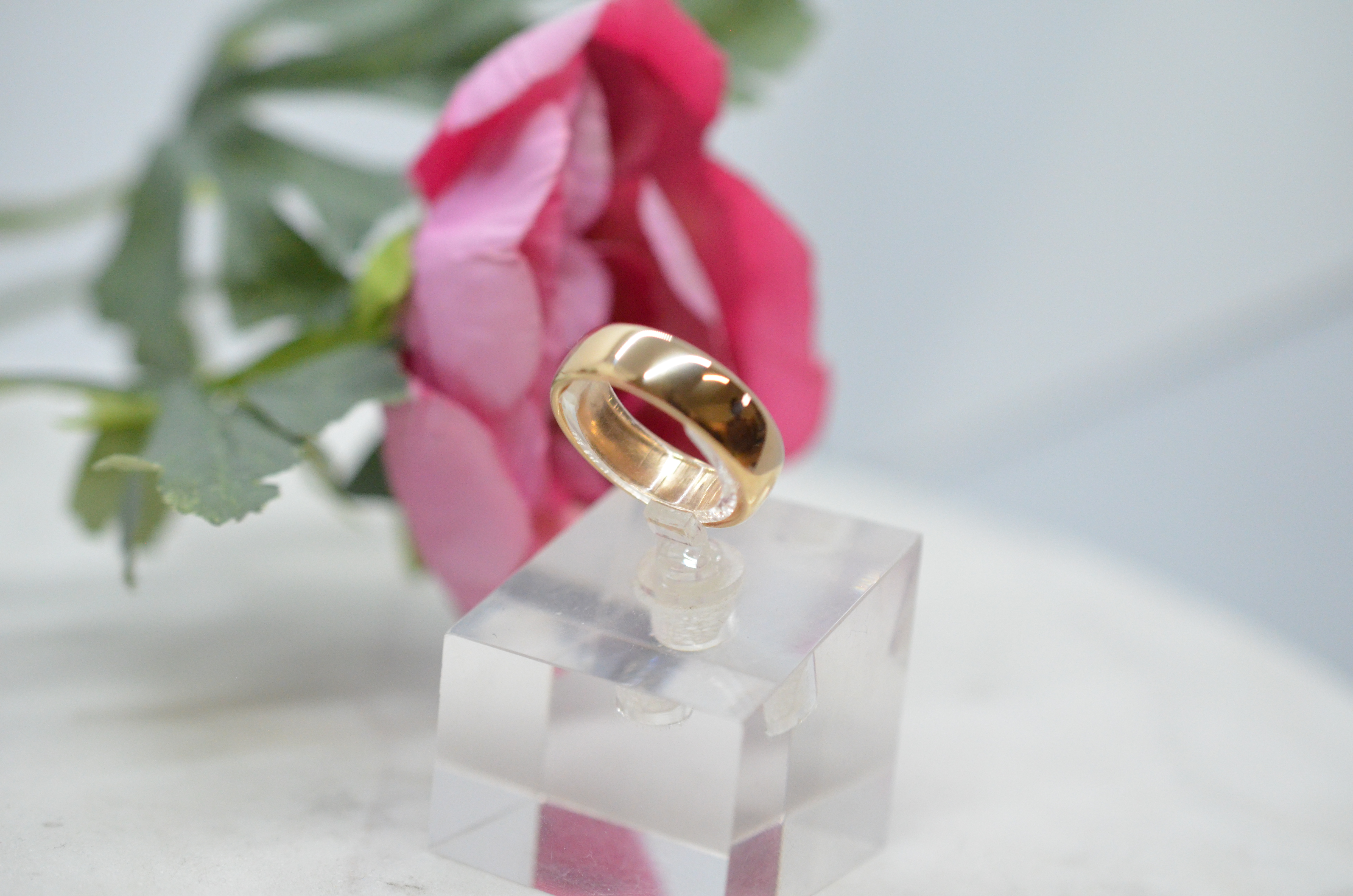 Second hand 18k plain ring - 4