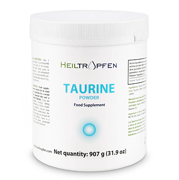 Heiltropfen Taurine Powder – Rent Taurin i Storpack (907g)