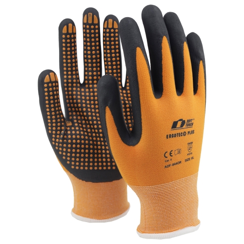 ErgoTec© Plus Orange Soft Touch  Priset gäller vid köp av 144par. 