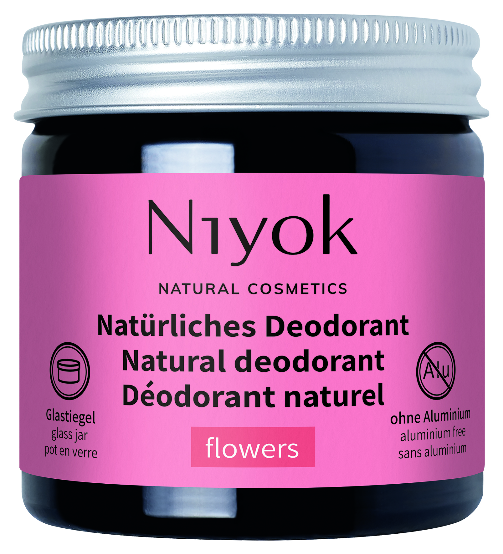 Niyok Natural Deodorant 2 in 1 Protection Flowers 40 ml