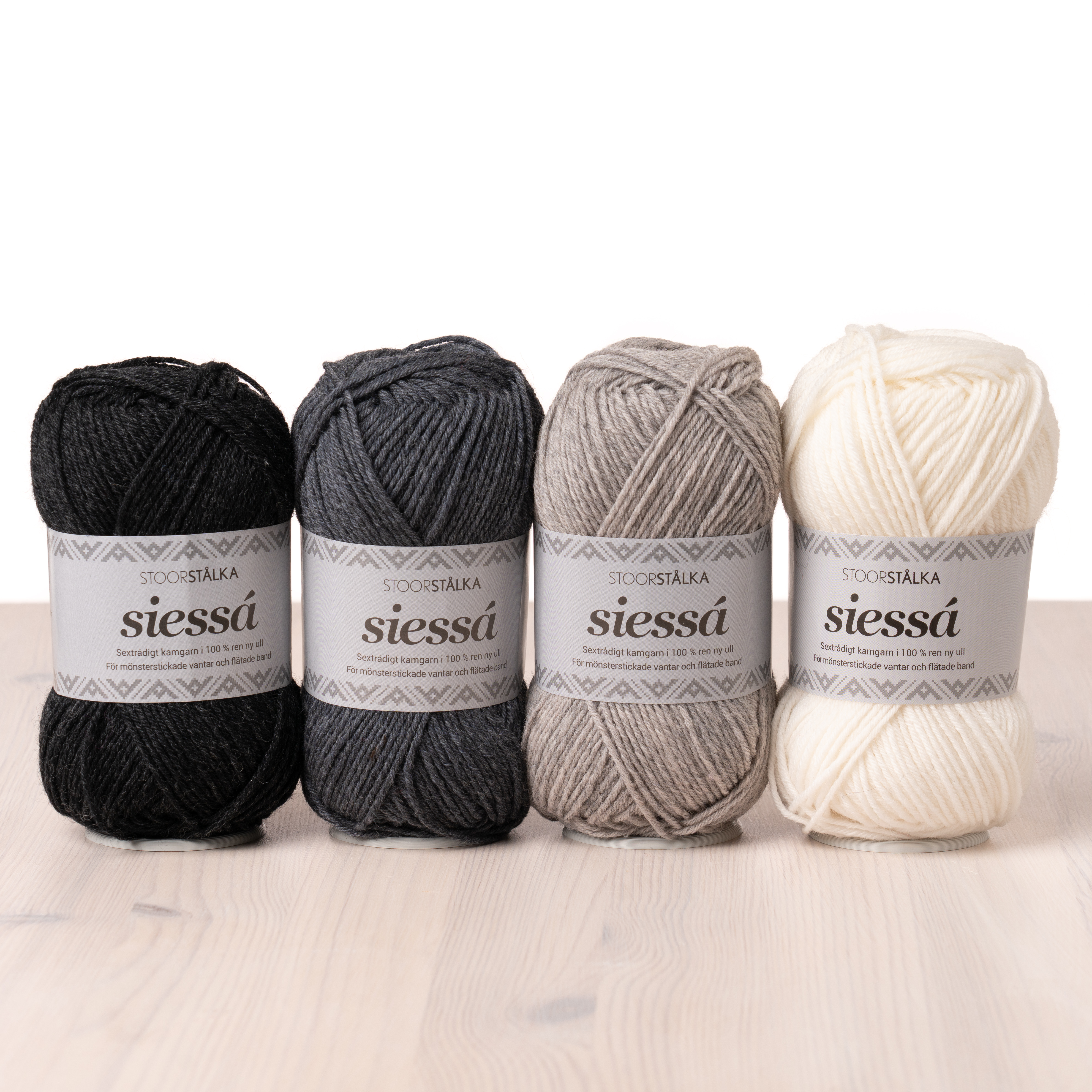 4er-Pack Siessá Graustufen