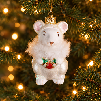 Julkula LITTLE MOUSE – mus med fjädrar