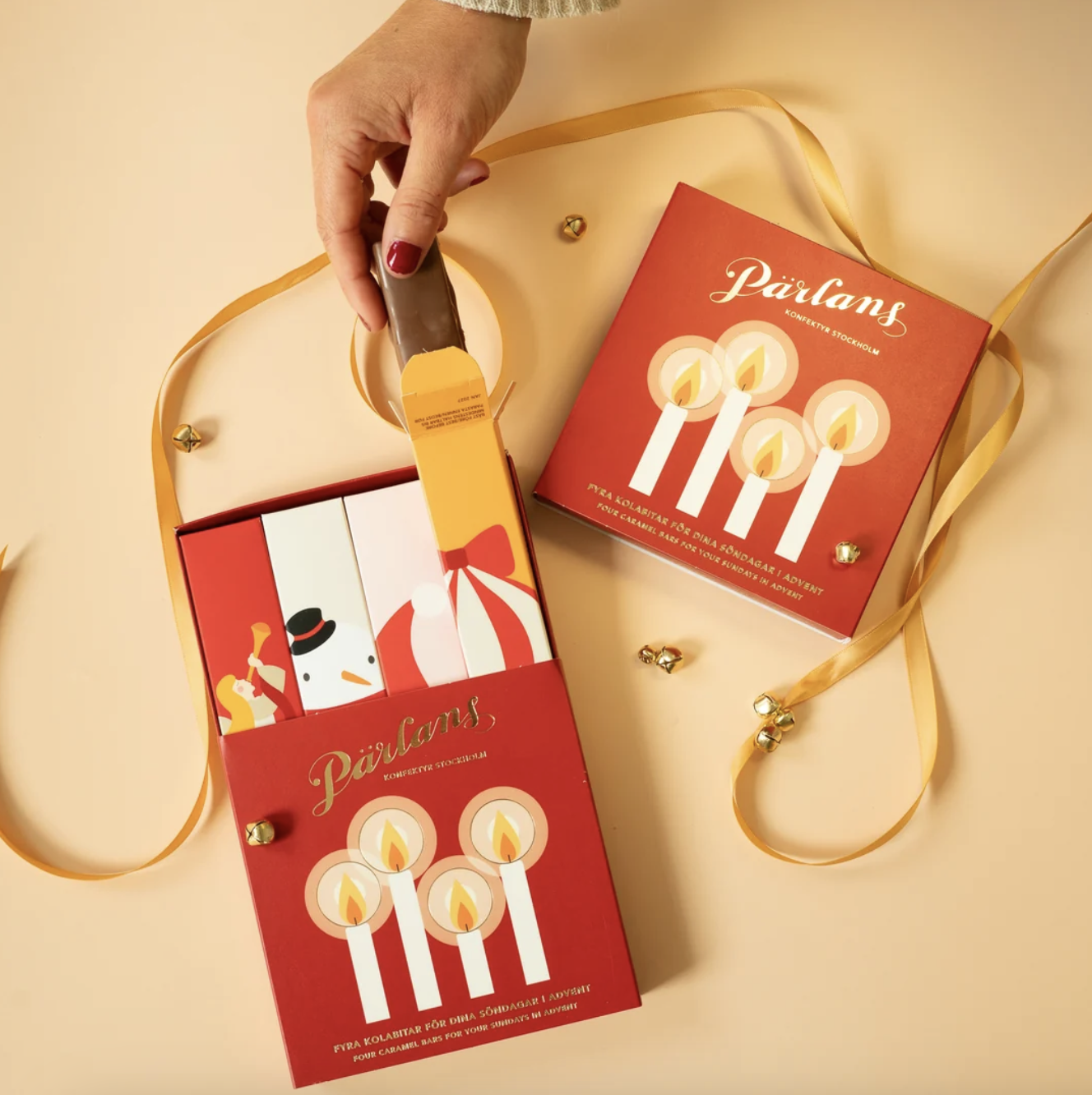 Pärlans kalender med fyra kolabitar – en varje advent 200g - 3