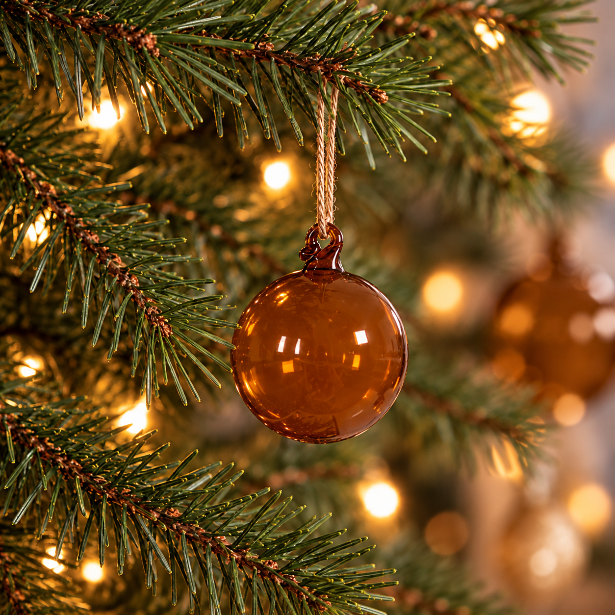 Julkula i munblåst glas – OCRA mini Ø:5cm