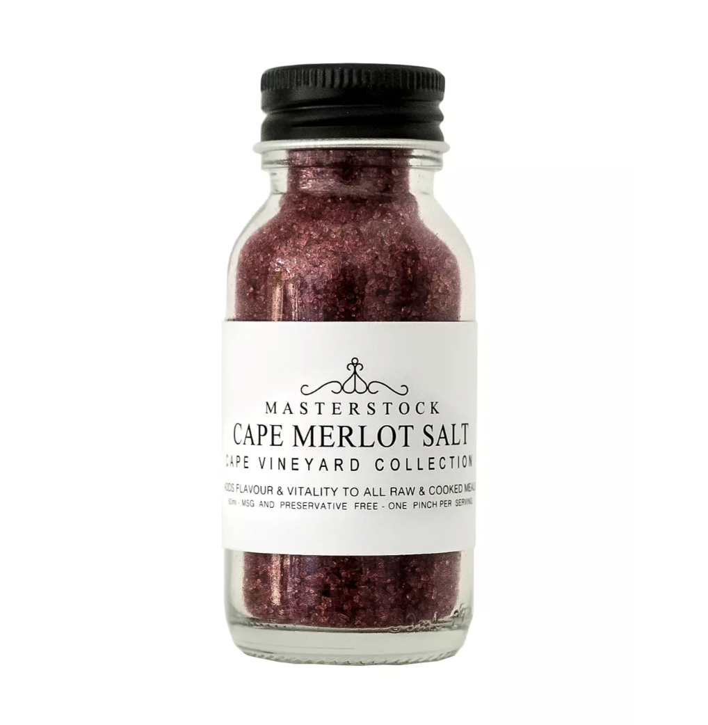 Cape Merlot Salt – Rödvinssalt i glasburk 63g
