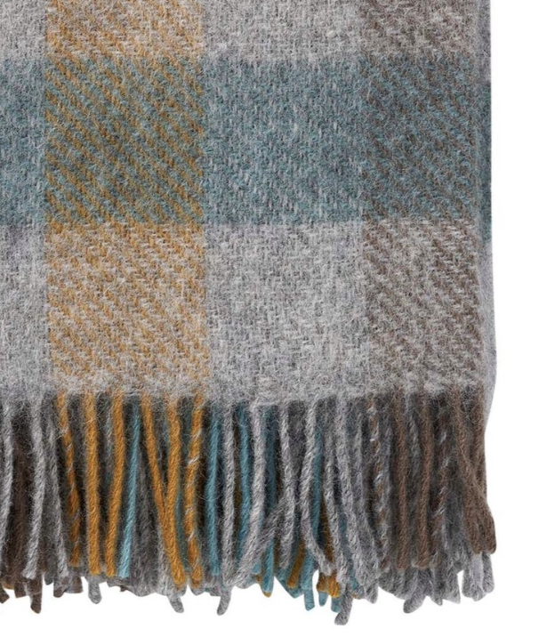 Ullfilt KLIPPAN GOTLAND OEKO-TEX® – Multi turkos 130x200cm - 2