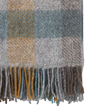 Ullfilt KLIPPAN GOTLAND OEKO-TEX® – Multi turkos 130x200cm