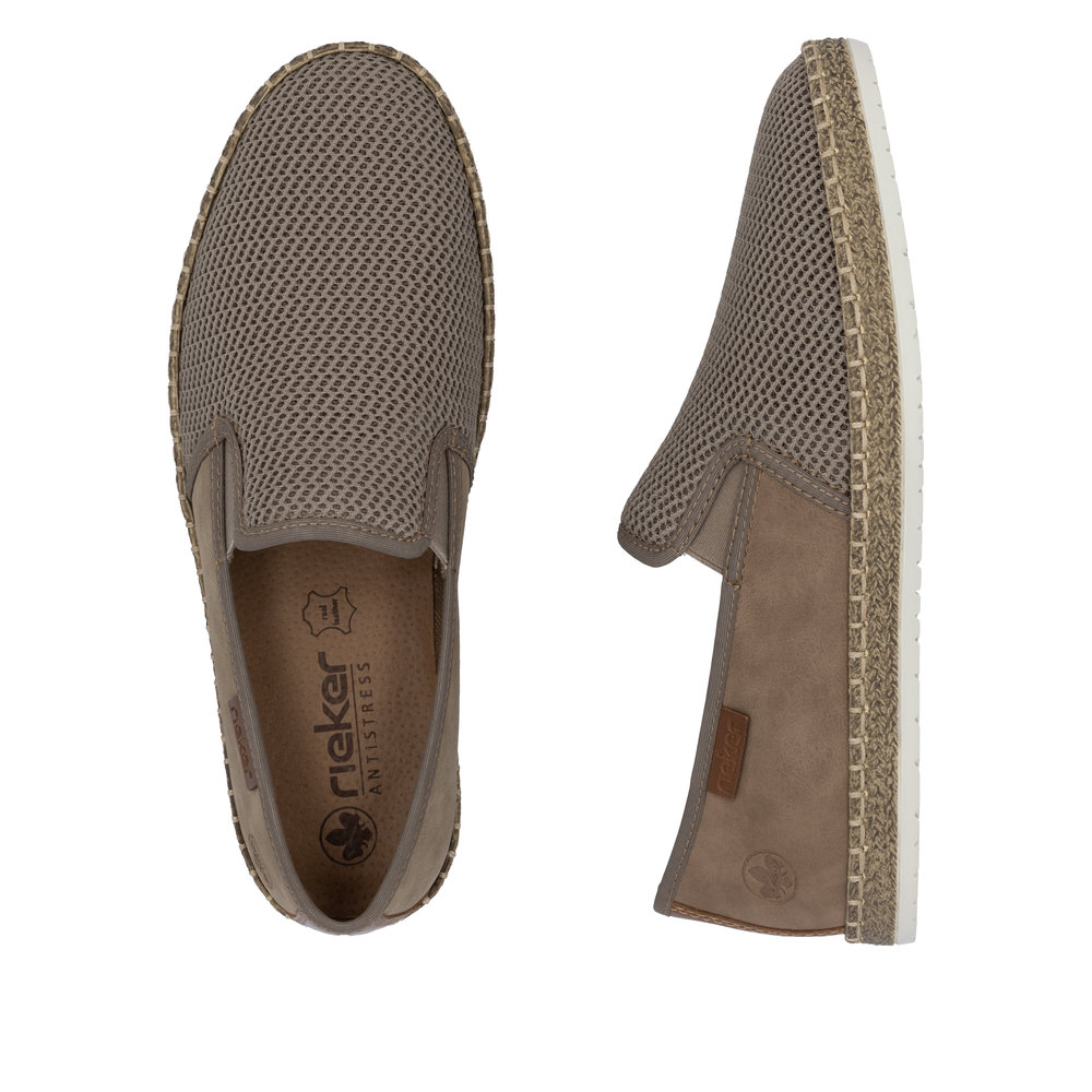 Rieker Herrsko Textil Beige/brun - 8