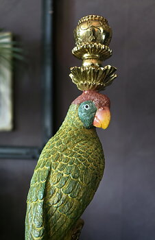 Ljusstake - Green Parrot Big