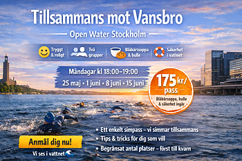 Yhdessä kohti Vansbroa - Open Water Stockholm (4 tapahtumaa)