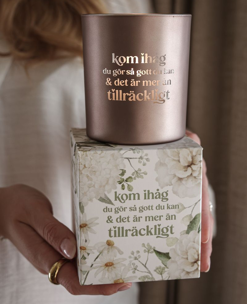 Maja Lykta 9 x 10 cm - Kom ihåg, du gör så gott du kan