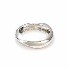 Bangle armband Metal Square Silver