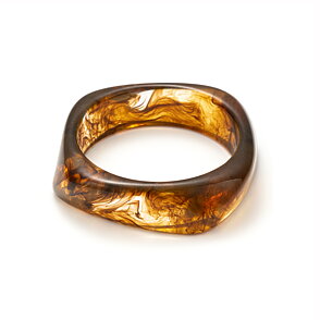 Bangle armband Square Brown