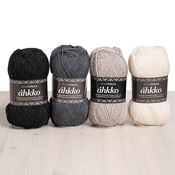 4er-Pack Áhkko Graustufen
