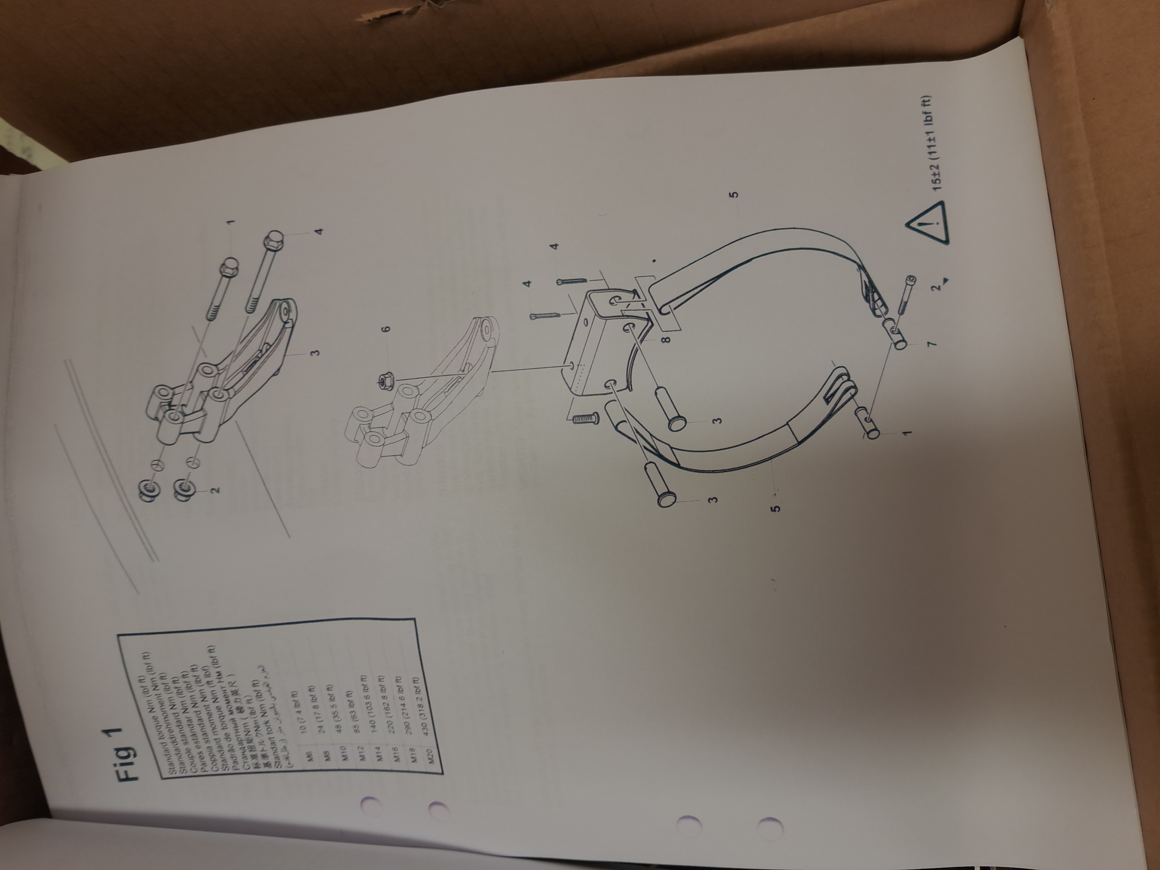 Installation kit / Mounting kit muffler - 3