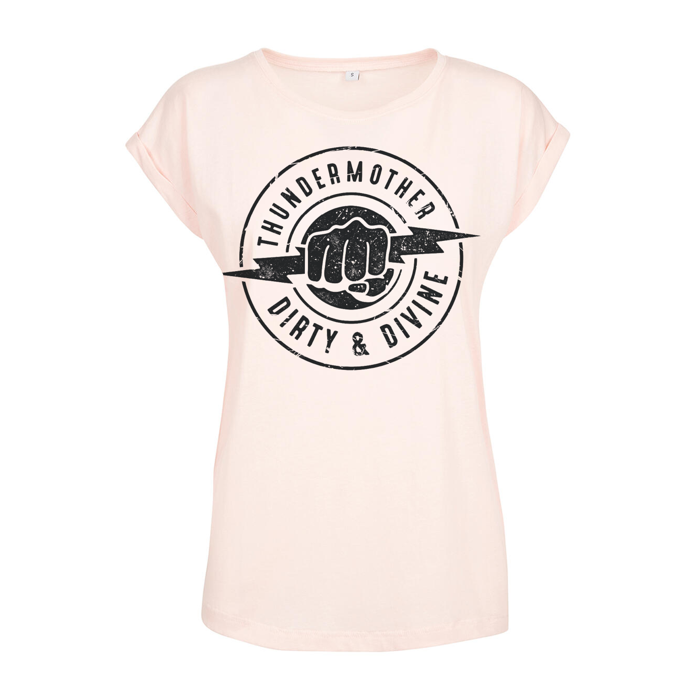 THUNDERMOTHER - T-SHIRT DAM, LOGO (SVART)