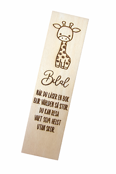 Bokmärke "Safari" Giraff