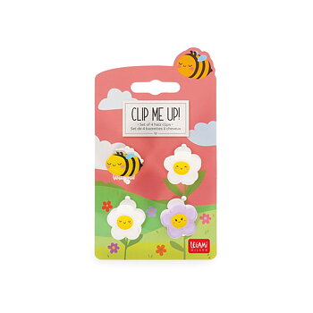 Clip me up! Set med 4 mini hairclips, Bee