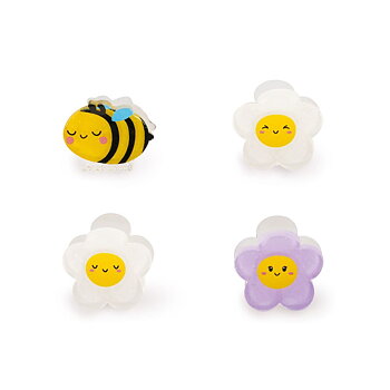 Clip me up! Set med 4 mini hairclips, Bee