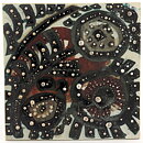 Börje Skohg (1970s) Unique Abstract Wall Plaque 23 cm