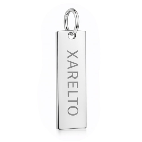 Xarelto-riipus Levy 10x35x1,5 mm Aito hopea