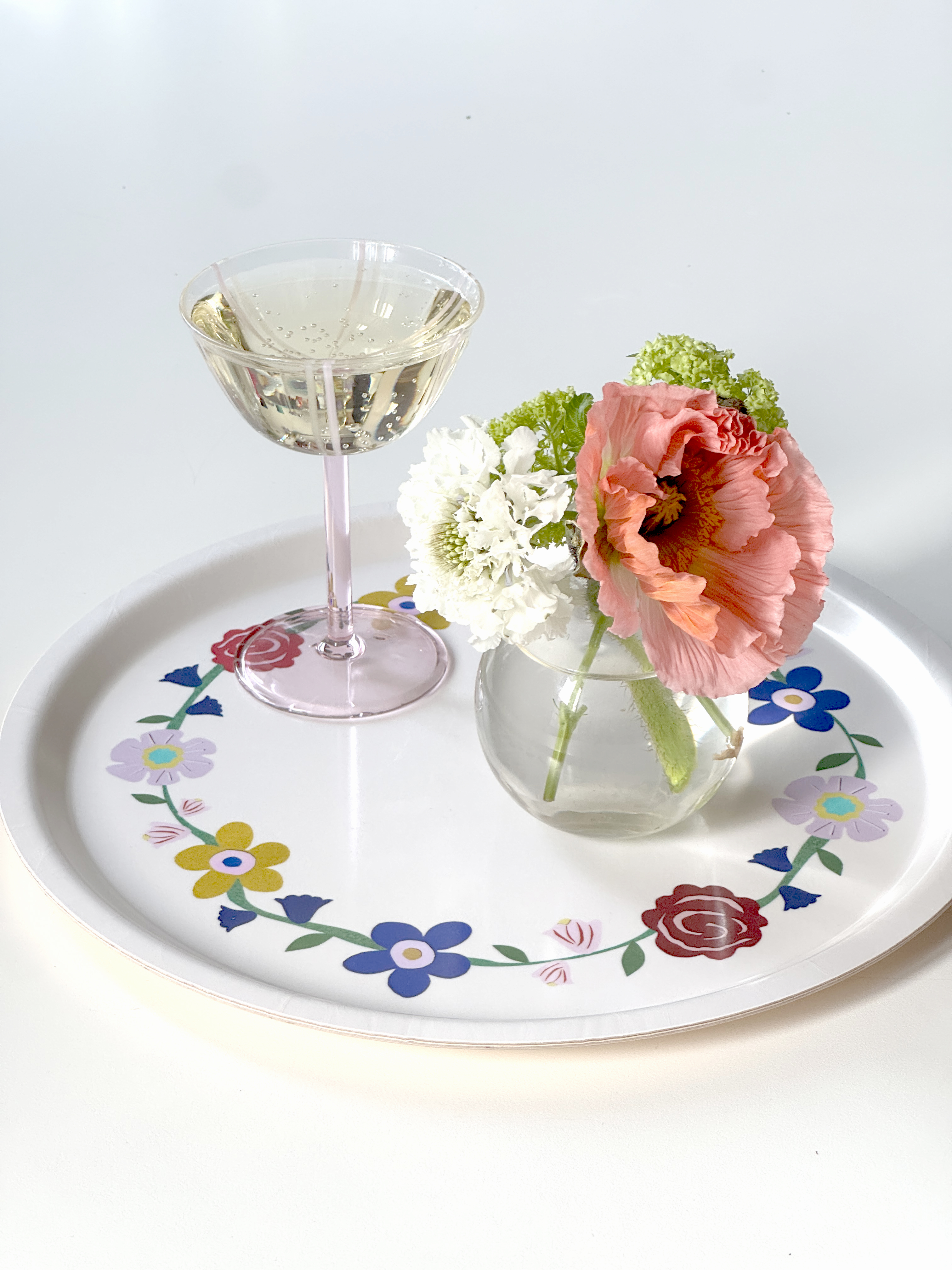 Midsummer Flowers Rund Bricka - 31 cm - 3