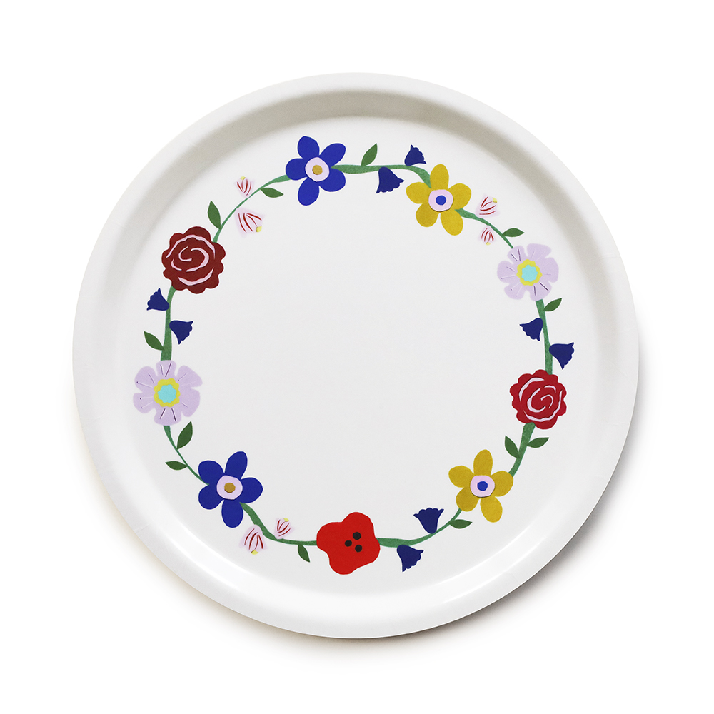 Midsummer Flowers Rund Bricka - 31 cm