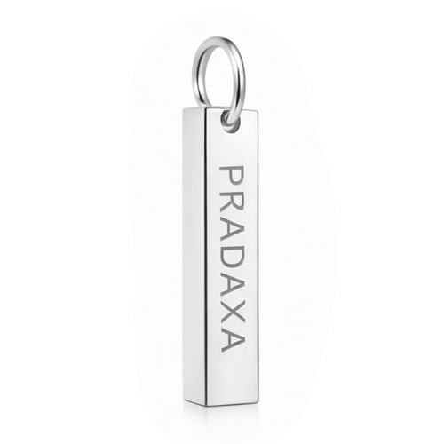 Pradaxa vedhæng Rod 6x33x6 mm Ægte sølv