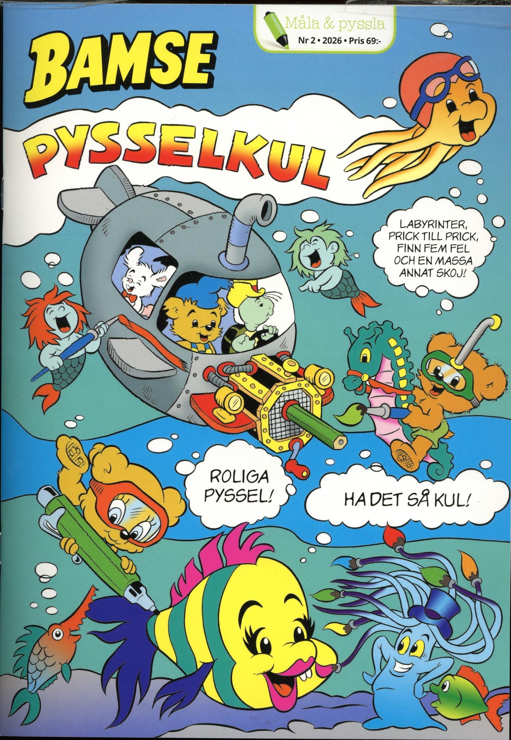 Måla & Pyssla nr 2 2026, Bamse pysselkul