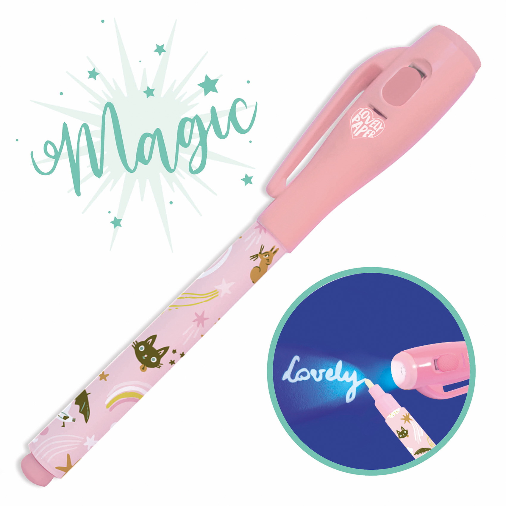 Magisk penna med UV-lampa