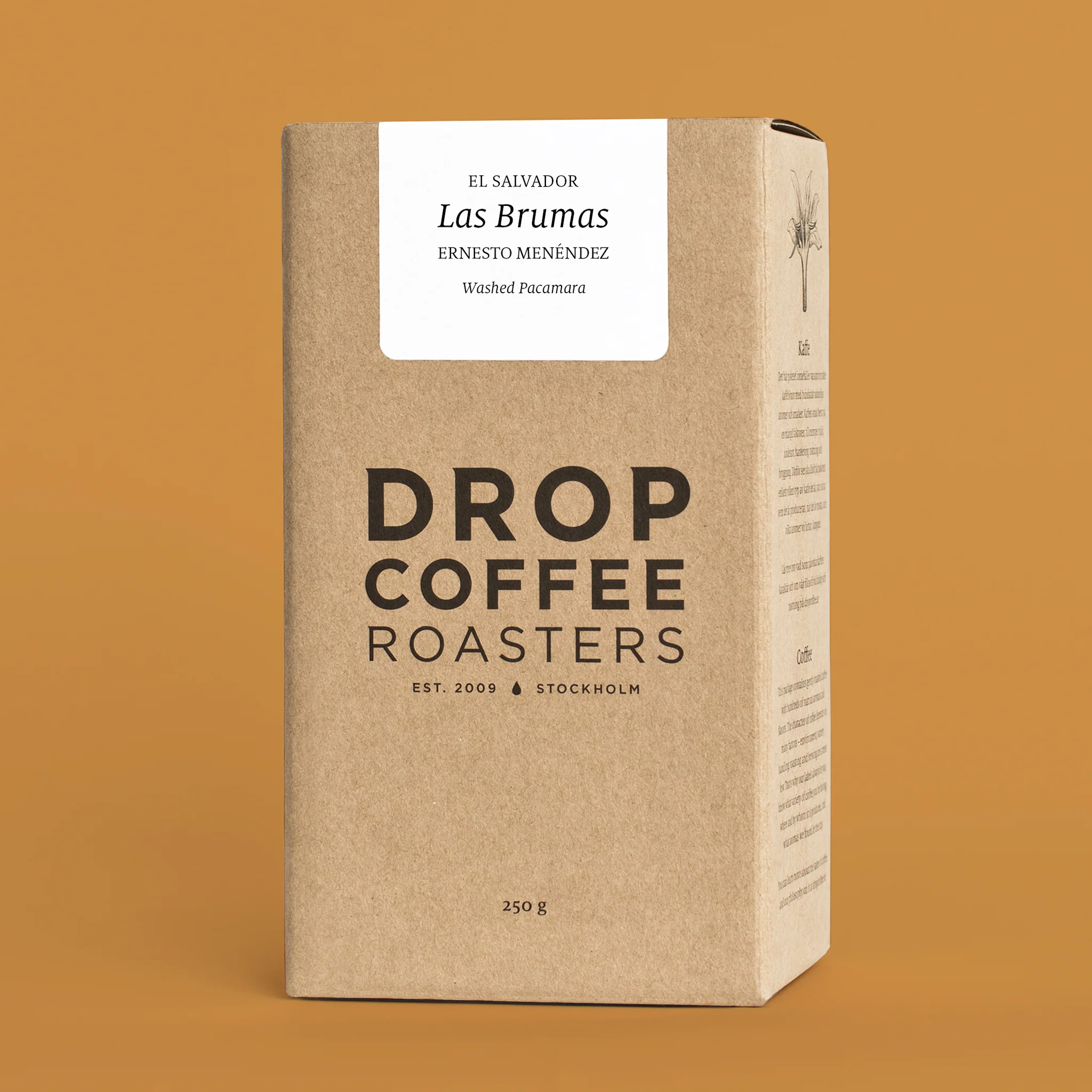 Drop Coffee - Las Brumas - Washed Pacamara - El Salvador -  Ljusrostade hela kaffebönor - 250g