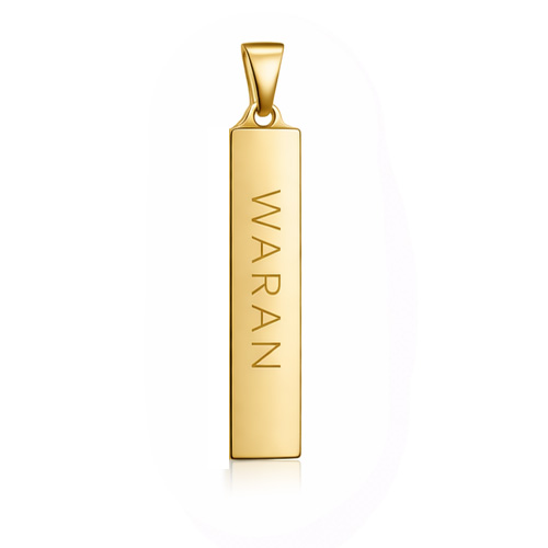 Waran riipus 0,5mm ohut 30x7mm 18k kultaa