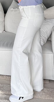 Toxik Stretchjeans Rak Vit