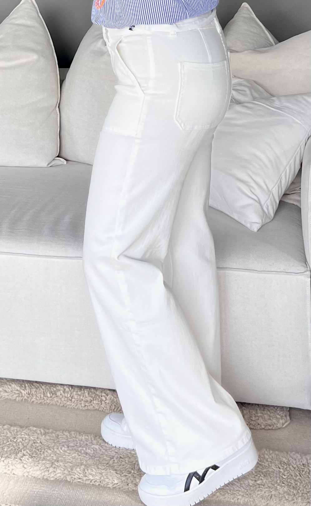 Toxik Stretchjeans Rak Vit - 5