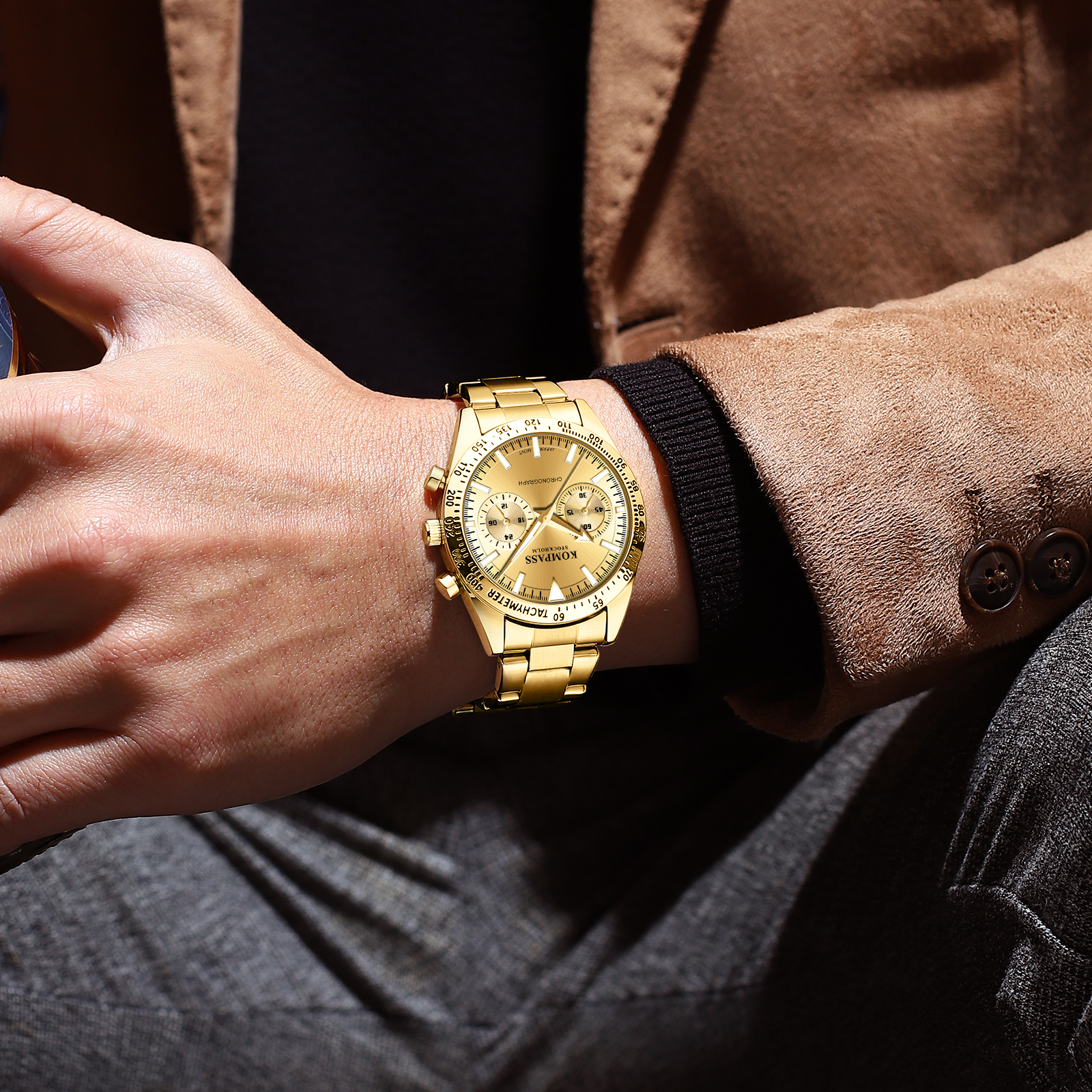 Kompass Airborne Chronograph Gold - 7