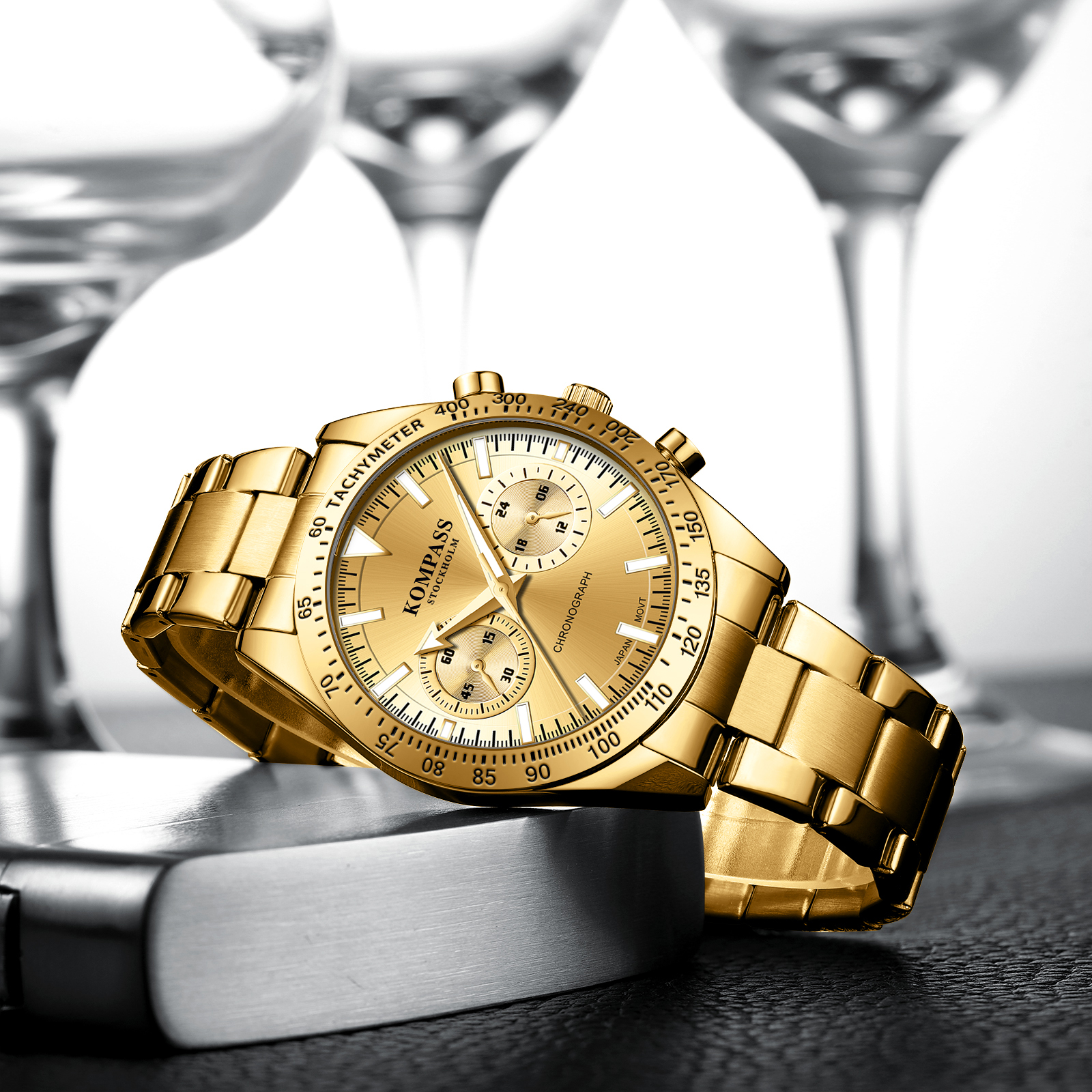 Kompass Airborne Chronograph Gold - 5