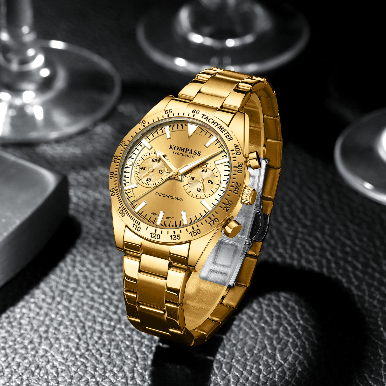 Kompass Airborne Chronograph Gold - 6