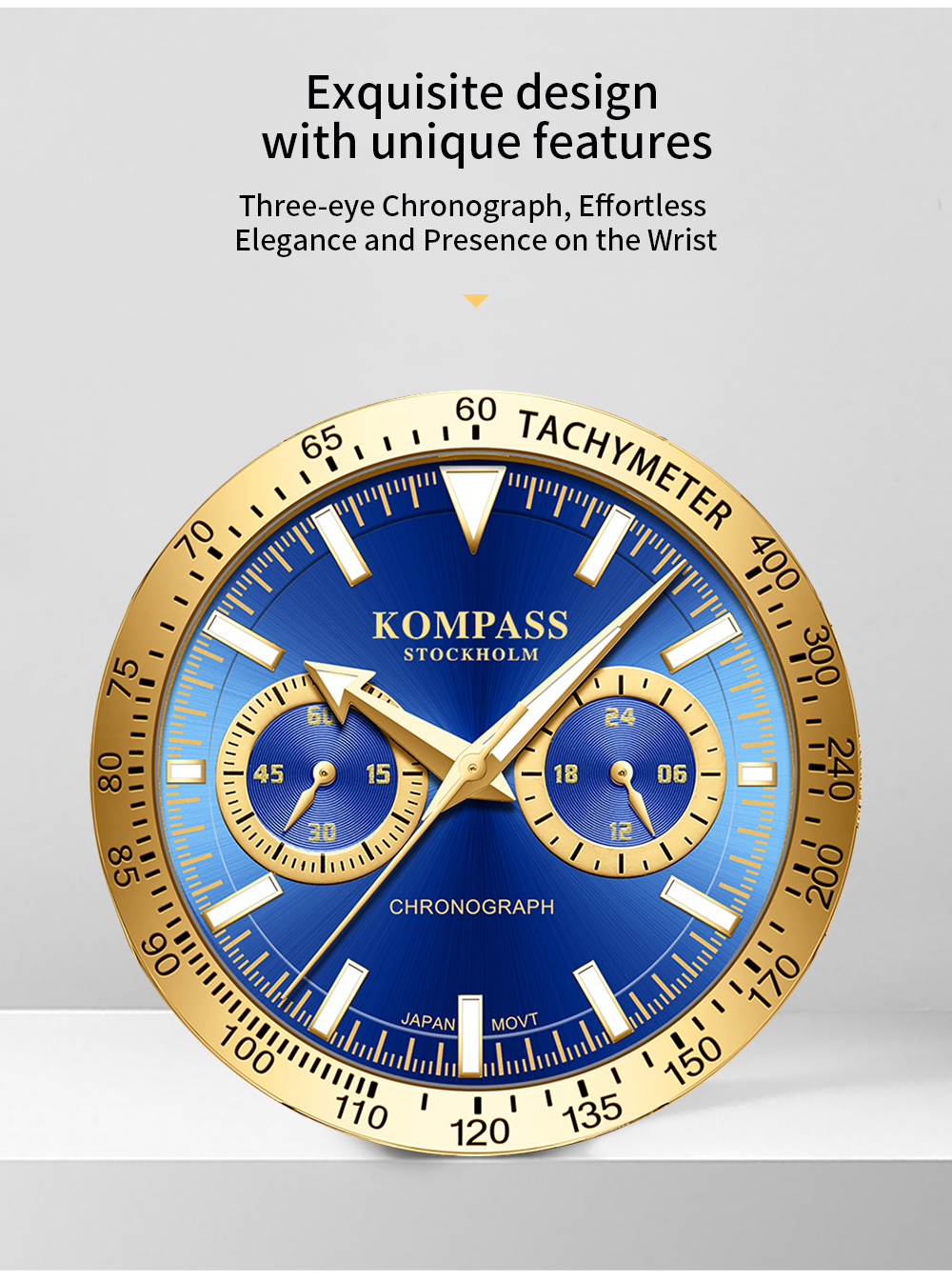 Kompass Airborne Chronograph Gold - 10