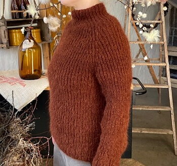 Alpacka Suri Garn -Mole Brown - Beige