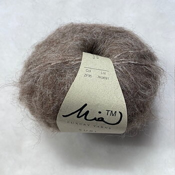 Alpacka Suri Garn -Mole Brown - Beige